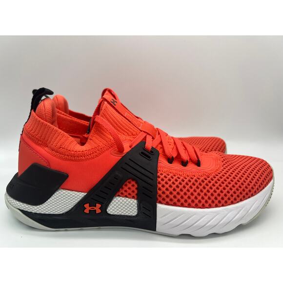 Under Armour Project Rock 4 Shoes Venom Red 3023696-602 Women's Size 10 - Picture 1 of 16